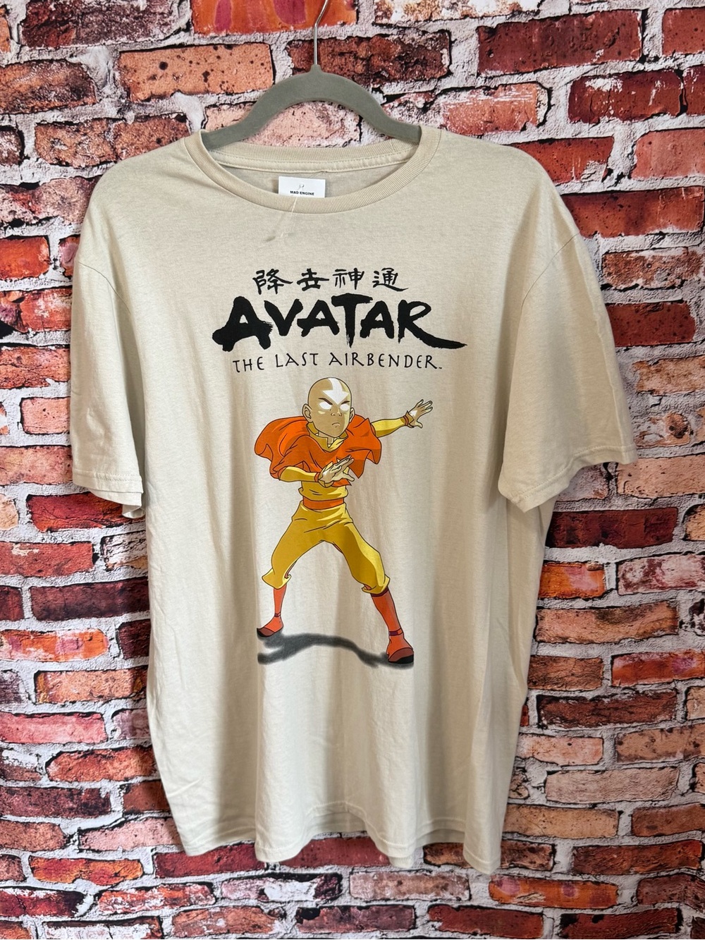 MAD Engine Avatar The Last Airbender Aang Graphic Tee - Cream, Orange, Yellow